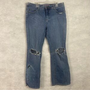 Faded Glory Jeans Stretch Bootcut Women Missy Sz 14P (32x30) Blue Denim 90s Y2k